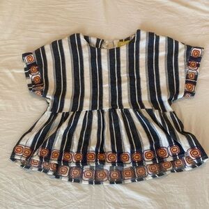 Abercrombie Maeve Embroidered Peplum Top / XS